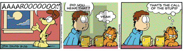 Garfield on Tuesday September 28, 2010 Comic Strip