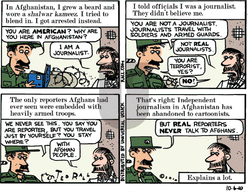 Ted Rall on Wednesday October 6, 2010 Comic Strip