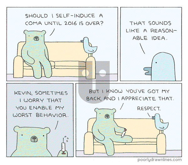 Poorly Drawn Lines on Friday December 9, 2016 Comic Strip