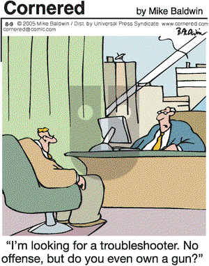 Cornered on Tuesday August 9, 2005 Comic Strip
