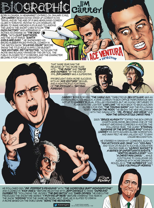 Biographic on Sunday November 25, 2018 Comic Strip