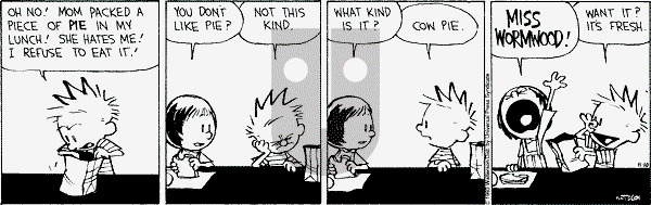 Calvin and Hobbes - Wednesday November 10, 1993 Comic Strip