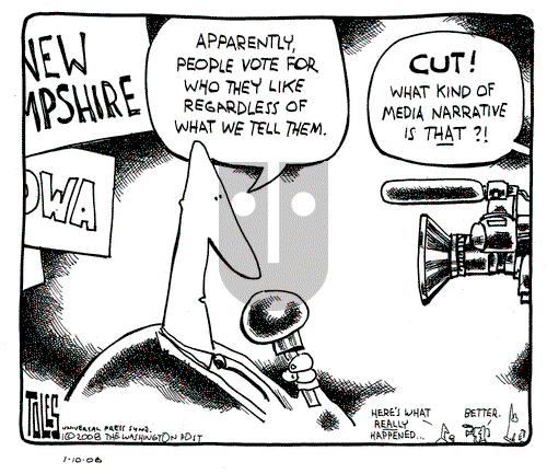 Tom Toles on Thursday January 10, 2008 Comic Strip