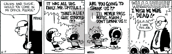 Calvin and Hobbes - Friday June 7, 1991 Comic Strip