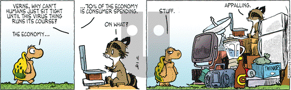 Over the Hedge on Thursday April 9, 2020 Comic Strip