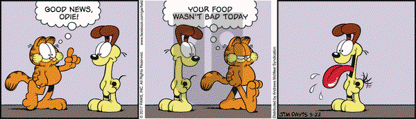 Garfield on Wednesday March 22, 2017 Comic Strip
