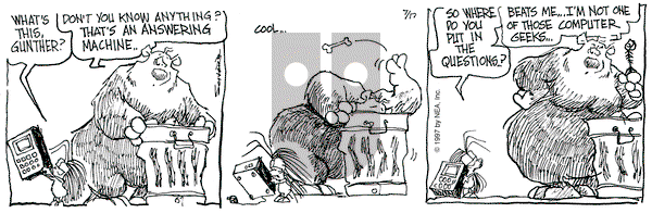 The Grizzwells on Thursday July 17, 1997 Comic Strip