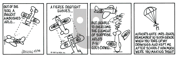 Arlo and Janis on Thursday January 1, 1998 Comic Strip