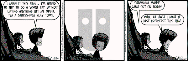The Boondocks on Monday April 7, 2025 Comic Strip