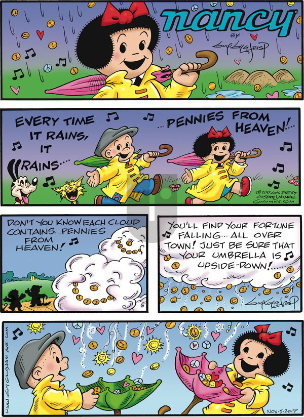 Nancy on Sunday November 5, 2017 Comic Strip