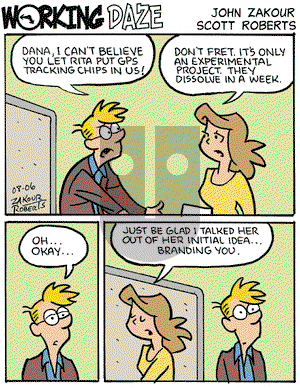 Working Daze on Wednesday August 6, 2008 Comic Strip