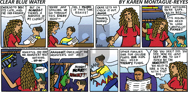 Clear Blue Water on Sunday May 23, 2004 Comic Strip