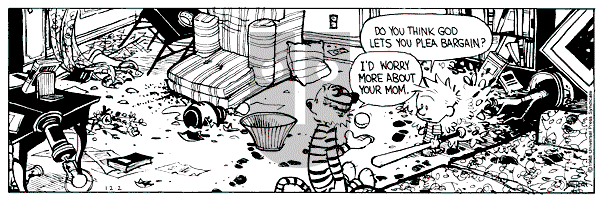 Calvin and Hobbes - Friday December 2, 1988 Comic Strip