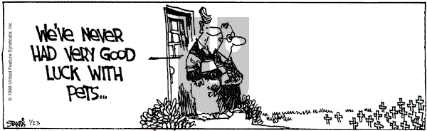 The Buckets on Friday January 23, 1998 Comic Strip