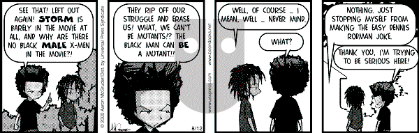 The Boondocks on Saturday March 15, 2008 Comic Strip