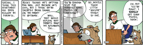 Get Fuzzy on Monday October 12, 2009 Comic Strip