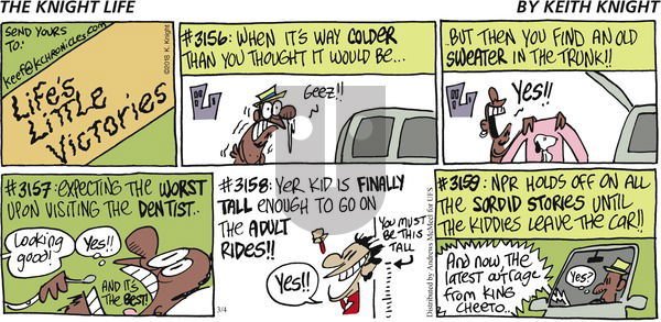 The Knight Life on Sunday March 4, 2018 Comic Strip