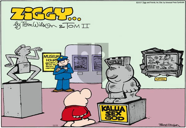Ziggy on Sunday November 11, 2007 Comic Strip