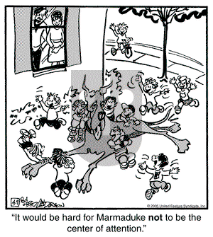 Marmaduke on Saturday April 9, 2005 Comic Strip