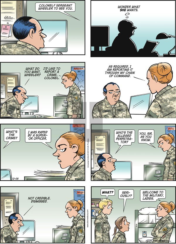 Doonesbury on Sunday December 8, 2013 Comic Strip
