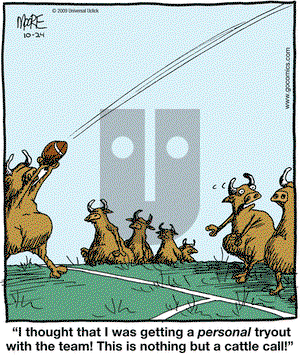 In the Bleachers on Saturday October 24, 2009 Comic Strip