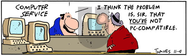 Frank and Ernest on Saturday November 4, 2000 Comic Strip