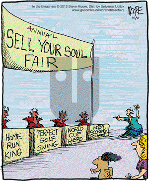 In the Bleachers on Thursday October 11, 2012 Comic Strip