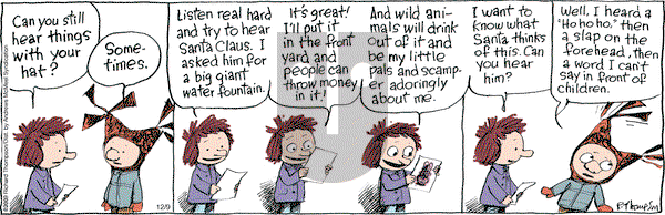 Cul de Sac on Monday December 9, 2019 Comic Strip