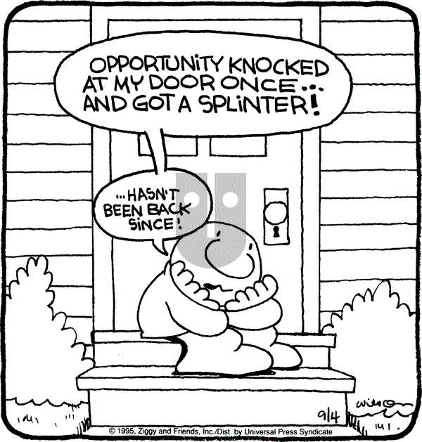 Ziggy - Monday September 4, 1995 Comic Strip