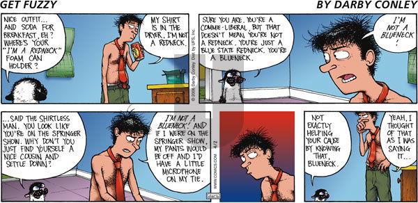 Get Fuzzy on Sunday April 2, 2006 Comic Strip