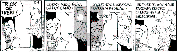 Drabble on Friday October 31, 2003 Comic Strip