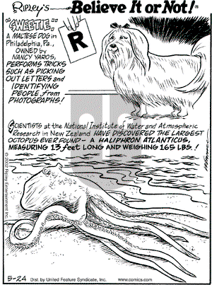 Ripley's Believe It or Not on Friday May 24, 2002 Comic Strip