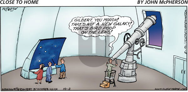 Close to Home on Sunday October 2, 2011 Comic Strip