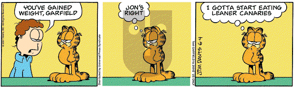 Garfield on Monday June 4, 2007 Comic Strip