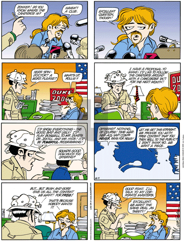 Doonesbury - Sunday June 11, 2000 Comic Strip
