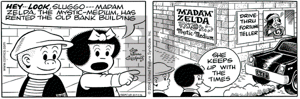 Nancy on Tuesday November 16, 2004 Comic Strip