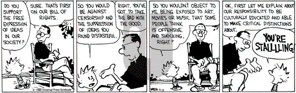 Calvin and Hobbes on Monday August 13, 1990 Comic Strip