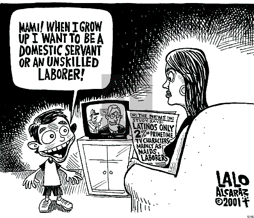 Lalo Alcaraz on Wednesday May 16, 2001 Comic Strip