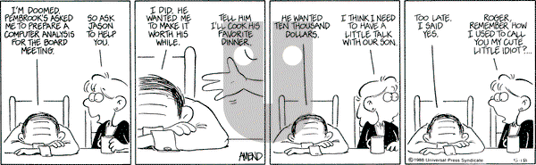 FoxTrot on Wednesday May 18, 1988 Comic Strip
