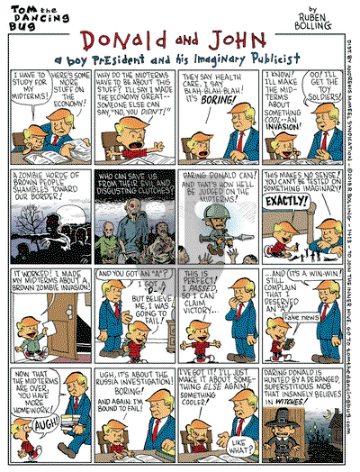 Tom the Dancing Bug on Monday November 12, 2018 Comic Strip