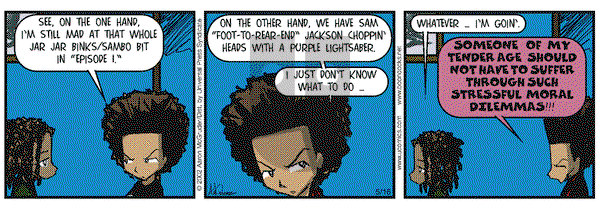 The Boondocks - Thursday May 16, 2002 Comic Strip