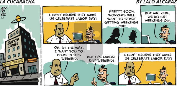 La Cucaracha on Sunday September 1, 2013 Comic Strip