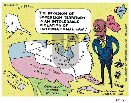 Ted Rall on Friday March 21, 2014 Comic Strip