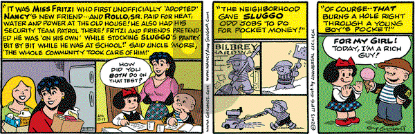 Nancy on Thursday April 25, 2013 Comic Strip