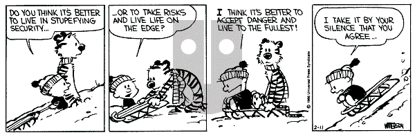 Calvin and Hobbes - Tuesday February 11, 1986 Comic Strip