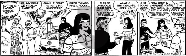 Alley Oop on Tuesday April 7, 1970 Comic Strip