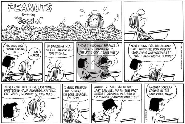 Peanuts on Sunday January 4, 1981 Comic Strip