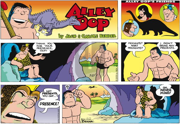 Alley Oop on Sunday July 27, 2003 Comic Strip
