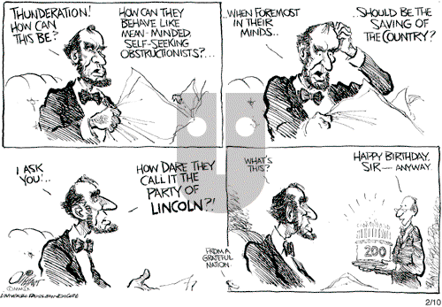 Pat Oliphant on Tuesday February 10, 2009 Comic Strip