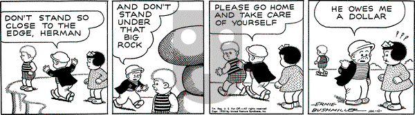 Nancy - Monday January 10, 1955 Comic Strip